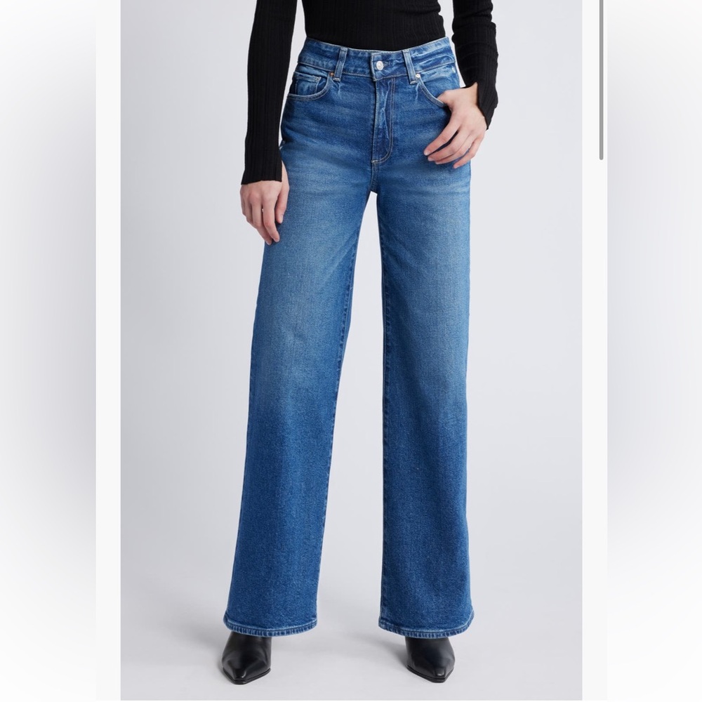 Paige Brand | Sasha high waist wide leg jeans